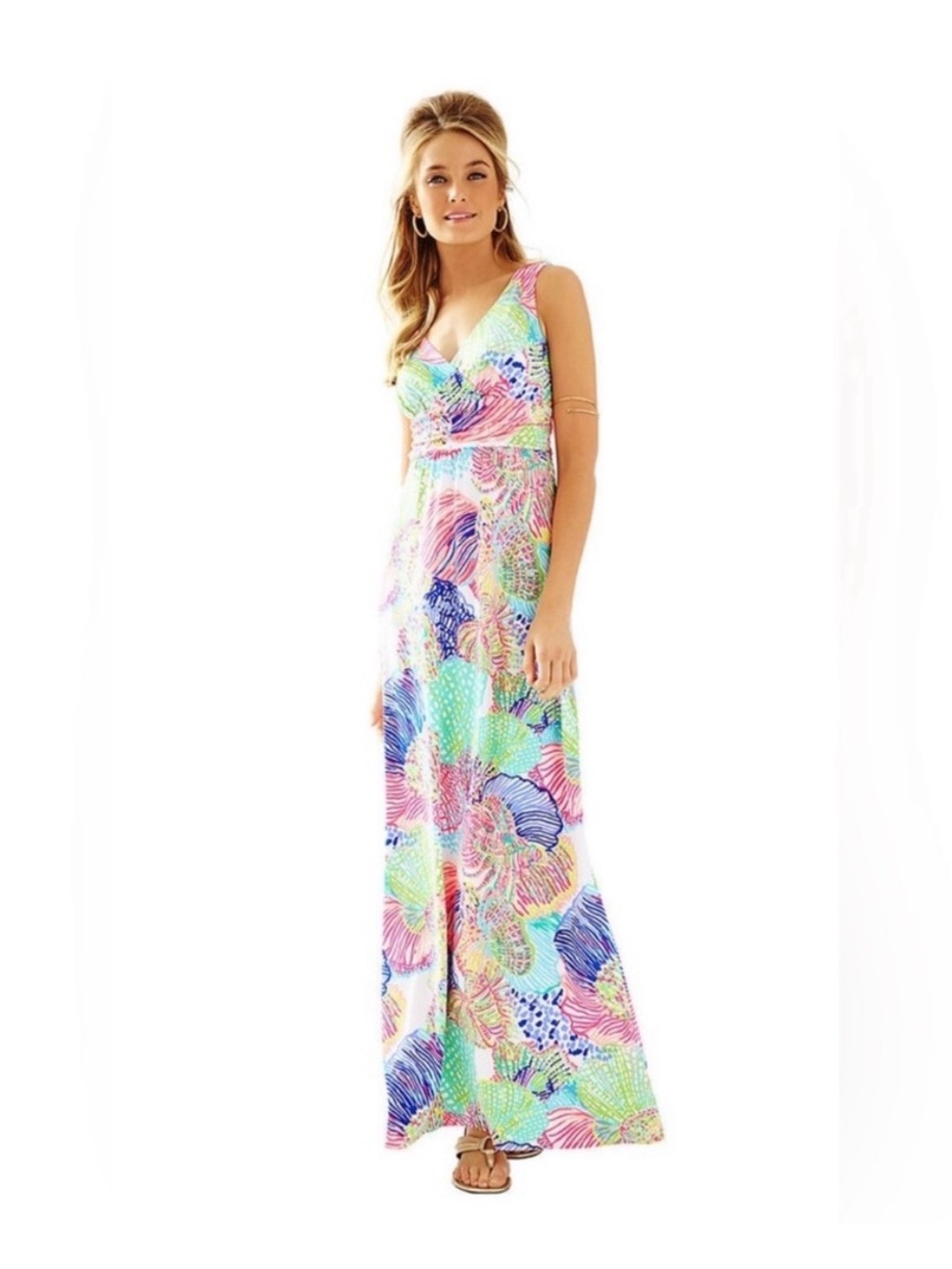 Lilly Pulitzer Sloane Maxi Dress “Roar of the Seas”